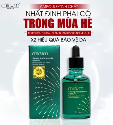 Tinh chất làm dịu, cấp ẩm, trị mụn, kháng viêm – Mirum Calming Madecassoside Ampoule 50ml